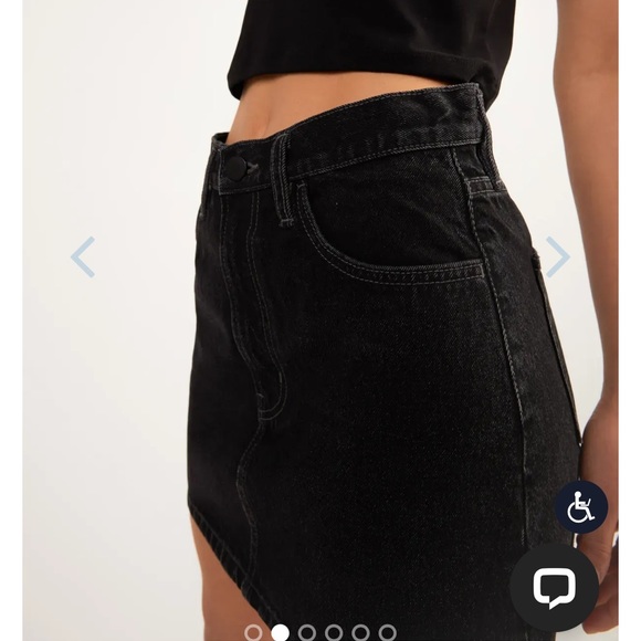 Oak and fort dark grey denim skirt - Picture 2 of 5